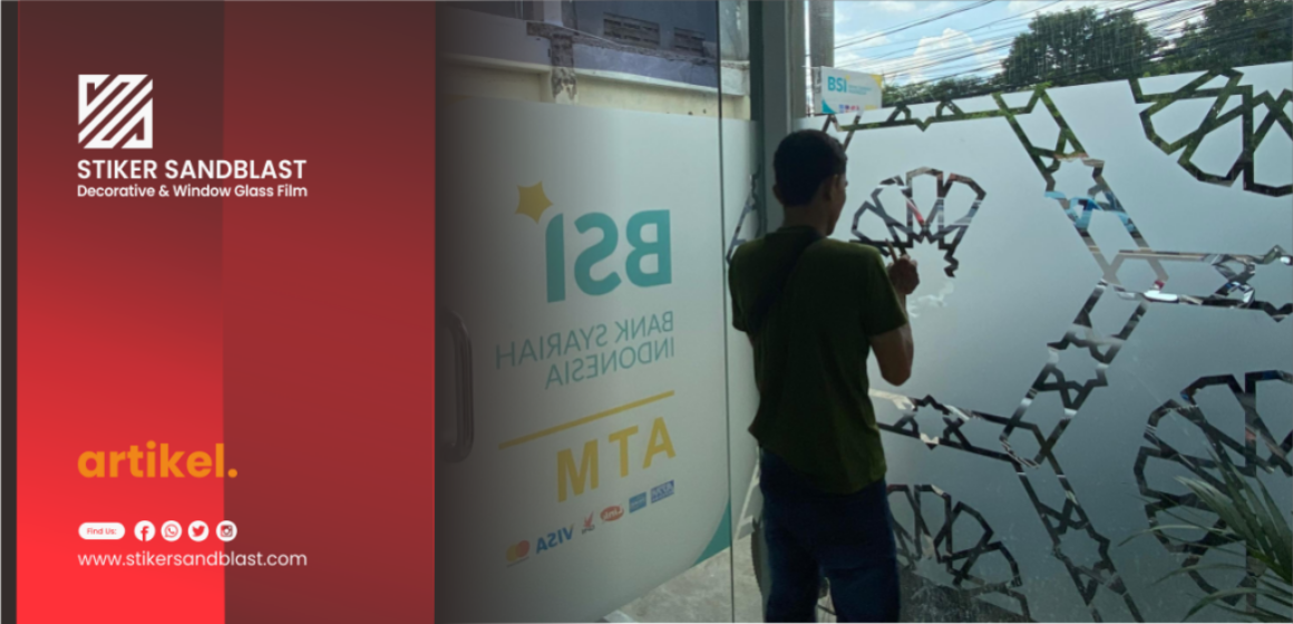 jasa pasang sticker sandblast jabodetabek
