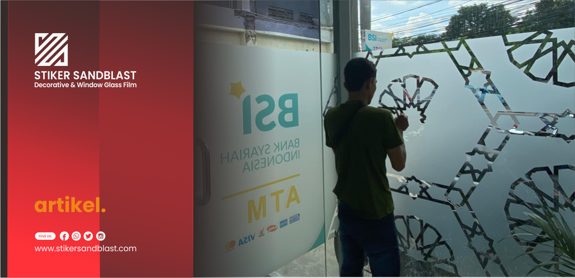 jasa pasang sticker sandblast jabodetabek